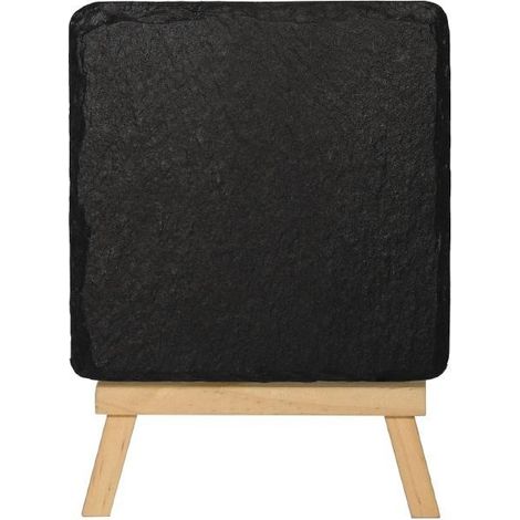 Plat de présentation en ardoise naturelle 130x130mm (Lot de 4) - Ref CK409 - Olympia (1/4)