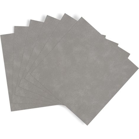 dalles murales adhésives Gris clair lot de 6 (15 x 15 cm) (1/4)