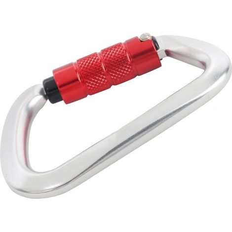 Mousqueton de sécurité en aluminium pour escalade, randonnée et via ferrata (1/5)