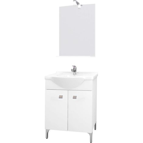 Mobile bagno desy cm.58 completo colore bianco - Salone (1/5)