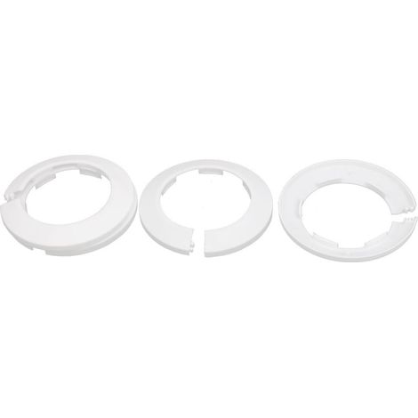 75mm kunststoff wand flansch kühler wasser rohr abdeckung kragen weiß 4 pcs