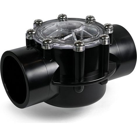 Clapet anti-retour 7235 1.5-2" – Vanne 2 voies 180° – Empêche le reflux pour piscine et spa, installation facile (1/5)