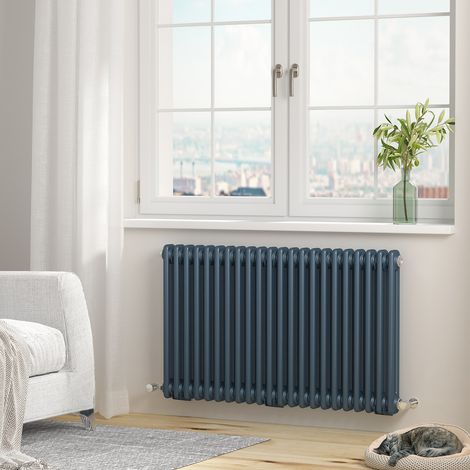Heilmetz Traditional Radiator Central Heating Rads 2 Column Horizontal 600 × 1010mm Anthracite (1/5)