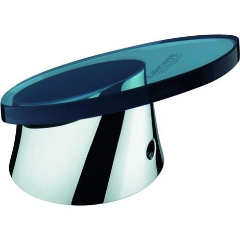 Hebelkopf 46384 für Taron Wannenbatterie chrom/blauglas