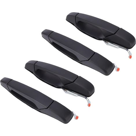 Türgriffe außen in Chrom 1311163 Ersatz-Türgriffset außen in Schwarz für 1500 2500HD 3500HD EXT Hochglanz Schwarz Chrom Luxus-Look 4-teilig (1/5)