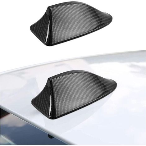 Antenne Requin - Amplificateur Signal FM AM - Aileron Universel pour Voiture - Fixation Adhésive - 1 Pièce (1/4)