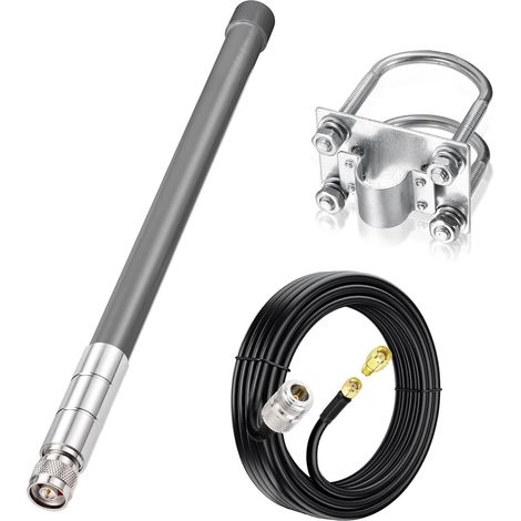 868MHz LoRa Antenna Weatherproof 3dBi Fiberglass N Type Male LoRaWAN Antenna With 3M ALSR240 Cable for RAK Nebra Bobcat HNT Helium Hotspot Miner SyncroBit LoraWan Gateway Lora Module Repeater