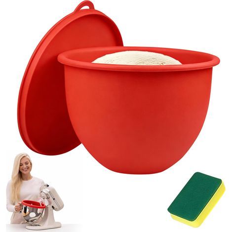 Rivestimento della ciotola in silicone rosso per robot da cucina con testa inclinabile 4,7 L (5 Qt) (1/5)