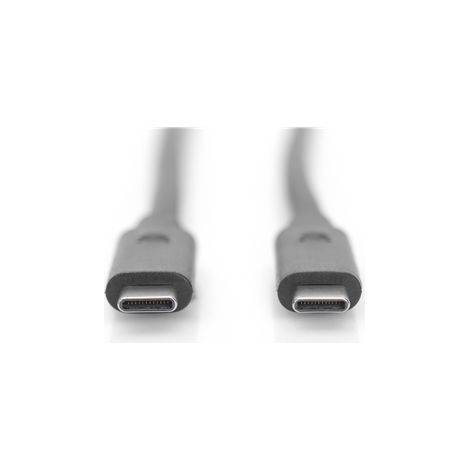 Digitus Câble USB-C Mâle USB-C 24 broches Mâle USB-C 24 broches Noir 1 m (1/4)