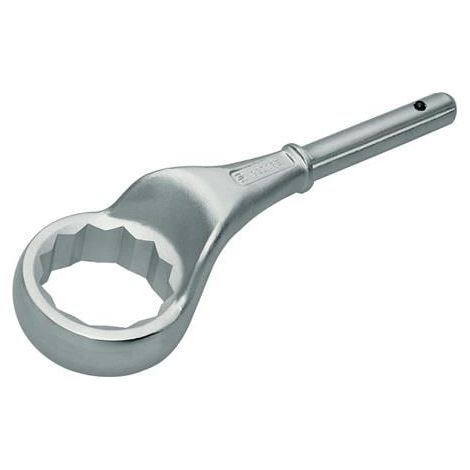 Llave poligonal de grande poderío, lado e/planos : 30 mm, Largo 200 mm, para Ø de tubo encajable 19 mm, Espesor del anillo : 18,0 mm