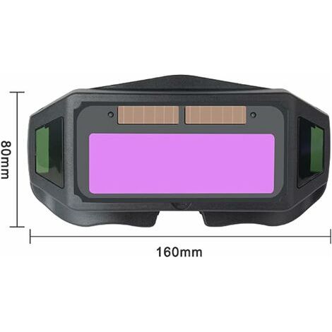 Lunettes de soudage Professionnelles, Lunettes de soudage automatiques, Lunettes de Protection Contre l'éblouissement pour Les travaux de soudage (1/5)