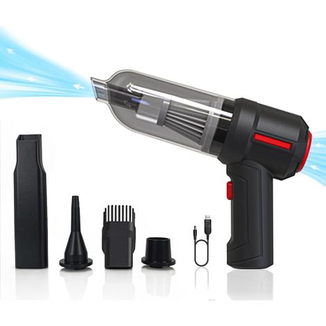Aspirateur à air comprimé portable pour le nettoyage des ordinateurs de bureau, portables, claviers, etc. - Kit de 6 pièces