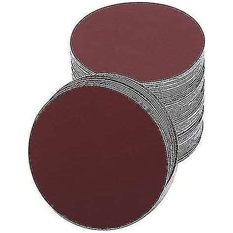 HOXILEELEO - Lot de 30 disques abrasifs ronds de 180 mm pour ponceuse, grains 60/80/120/180/240/400. Feuille de papier abrasif ronde. (1/4)