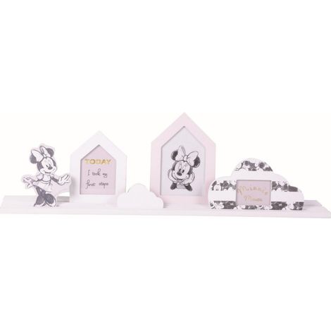 Minnie Cornice con 3 Portafoto Sagomati Scorrevoli