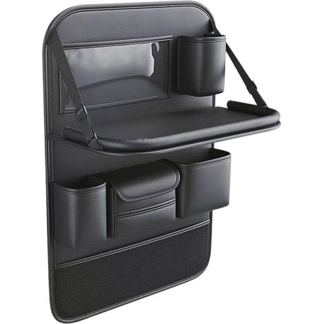 Organisateur De Siège Auto Avec Plateau Pliable - Rangement Multifonction Étanche Pour Voiture - Support Tablette Et Repas - 1 Pièce (1/5)