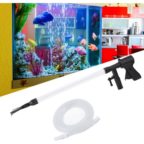 Nettoyeur Multifonction Aquarium avec Pompe Gravier et Changement d'eau (1/5)