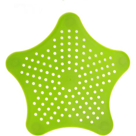 Universelles Silikon-Spülbeckensieb (2er-Pack) für Dusche, Badewanne und Küche (grün)