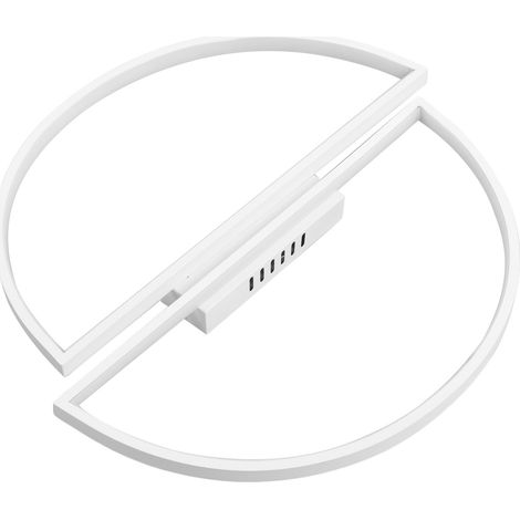Moderne halbrunde LED-Deckenleuchte, dekorative Lampe für Schlaf- und Wohnzimmer, AC185-265V, große Ausführung, weißes Licht. (1/5)