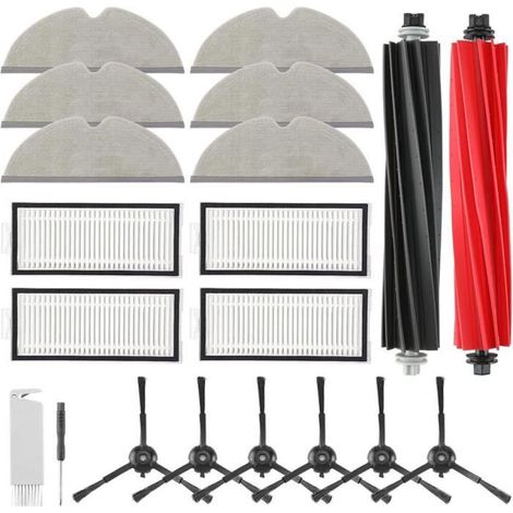 20 Pack Accessoires pour Aspirateur Roborock Q5 Pro/Q5 Pro+/Q8 Max+/Q8 Max,2 Brosses Principales,4 Filtres HEPA,6 Vadrouilles (1/5)