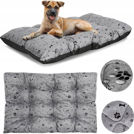Hundebett PRESTIGE Kissen 100x70 cm wasserdicht Knochenschwarz
