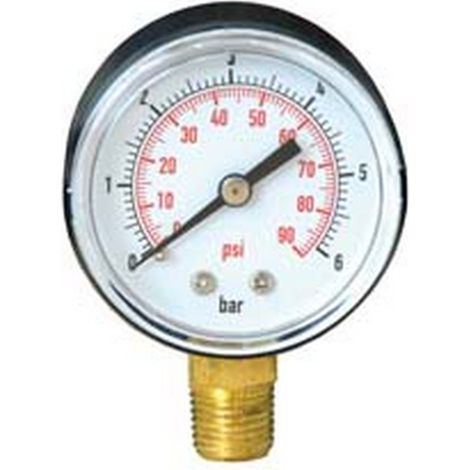 1PZ MANOMETRO PER POMPE CON ATTACCO RADIALE - DN  mm.50 attacco radiale raccordo M 1/4"