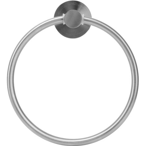 Handtuchring aus gebürstetem Edelstahl, Retro-Stil, rostbeständig, für Bad und Küche, Modell 223130. (1/5)