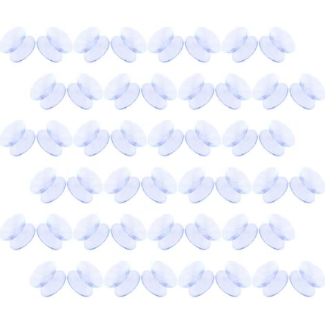 Coussinets Antidérapants en Silicone Transparent 100pcs, Ventouses Double Face pour Table en Verre et Carrelage, Adaptés aux Espaces de Travail et Bureaux (1/5)