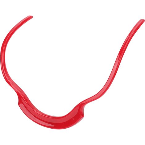Modèle de gabarit de barbe, outil de coiffure symétrique pour moustache et favoris, forme courbée, rouge, pour tailler et dessiner la pilosité faciale (1/5)