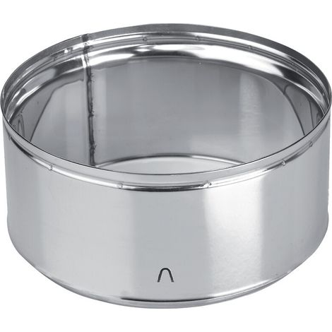 Embout finition haute en inox pour tubage flexible Ø125-131 - TEN