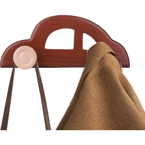manteau enfant générique mural en bois robuste en forme de (1/5)