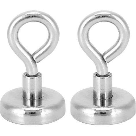 2 Aimants de Suspension Puissants 48,5 lbs Résistants à la Rouille pour Accrochage Outils Garage (1/5)