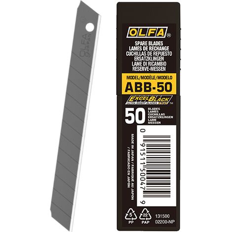 Lama Olfa 9 mm /50 pezzi/ ABB-50
