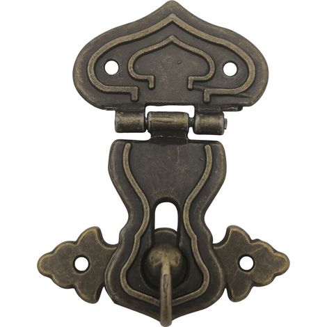 Boucle de boîte de 10 pièces, serrure de garniture de levage de boucle de boucle en laiton antique (1/5)