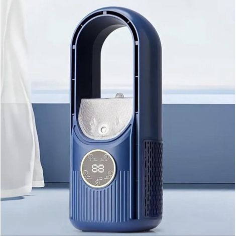 Mini condizionatore d'aria，Blu，condizionatore d'aria con acqua，Mini condizionatore d'aria 4 in 1，3 velocità del vento，Raffrescatore d'aria USB (1/5)