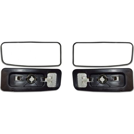 Satz für linkes und rechtes Spiegelglas des Außenspiegels, beheizt, unterer Teil, ovale Aufnahme, für Mercedes Sprinter W906 200
