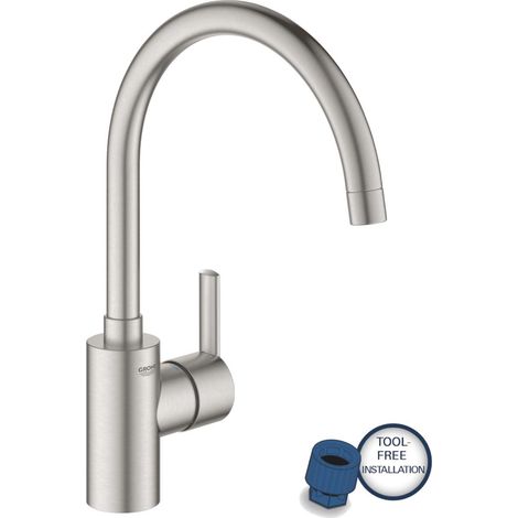 Grohe 32670DC2 Miscelatore Lavello, Acciaio Satinato (1/4)