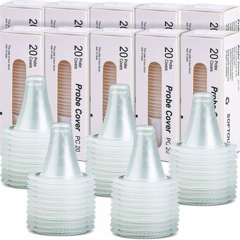 200 Pack Ear Thermometer Covers for All Braun Thermometer Models, Disposable Ear Thermometer Covers for Braun (200)