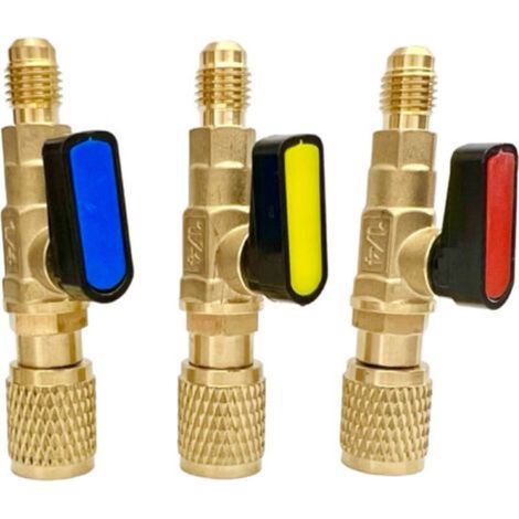 Adaptateur de tuyau de vanne à boisseau sphérique pour climatiseur, kit de tuyau d'adaptateur secteur (1/4)