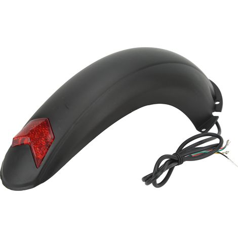 Garde-boue arrière électrique 10 pouces avec éclairage LED rouge pour scooter - Accessoire de remplacement (1/5)
