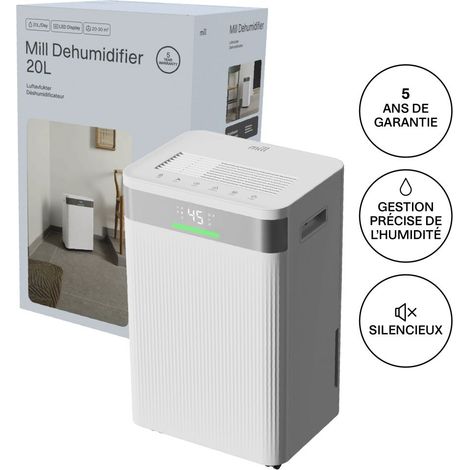 Mill MDH20 déshumidificateur 20L réservoir 4L silencieux (1/5)