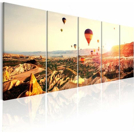 Tableau vol en montgolfière je - 225 x 90 cm (1/4)