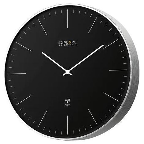 Explore Scientific RAC1001 Wanduhr Schwarz 25 cm