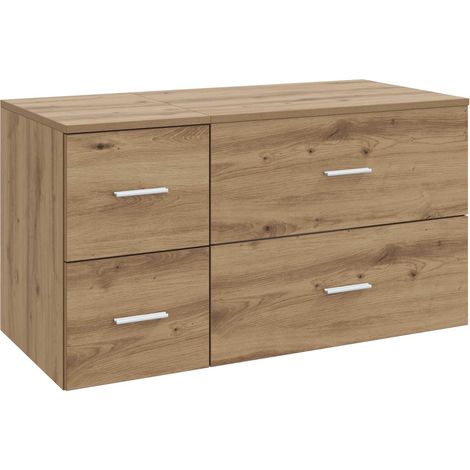 Bathroom Furniture Set 2 pcs Artisan Oak Engineered Wood vidaXL (1/5)