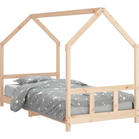 Lit enfant - Lit contemporain 90x200 cm bois de pin massif fr5847 - Maison La Vie (1/5)