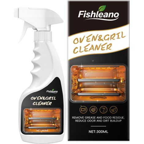 Le nettoyant pour four FISHLEANO élimine facilement les graisses tenaces et les taches sans irriter les mains. Spécialement conçu pour les grilles de four.