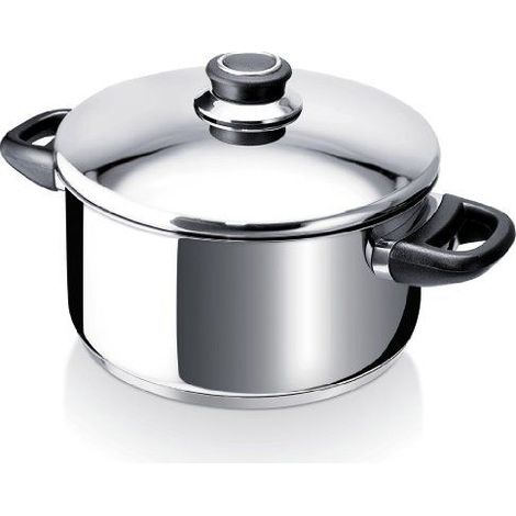 BEKA POLO marmite inox 24 cm 5,3 L couvercle verre compatible induction (1/5)