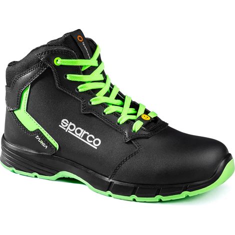 Sparco BTB0012B0K Chaussure Targa-H Willy S3S ESD Noir Vert 45 (1/4)