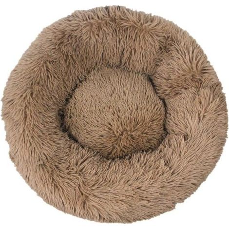 1 Coussin Rond, Design Ellipsoïdal, Coton PP Doux, 50cm, Pour Chien Chat Intérieur (1/4)