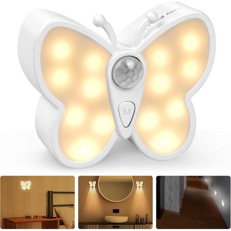 Luz nocturna recargable con sensor de movimiento y luz regulable - Inalámbrica y magnética (1/5)