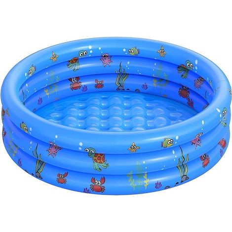 Piscine Gonflable Ronde Pataugeoire Pataugeoire Ronde- Piscine d'eau pour Intérieur et Extérieur (80 CM) (1/5)